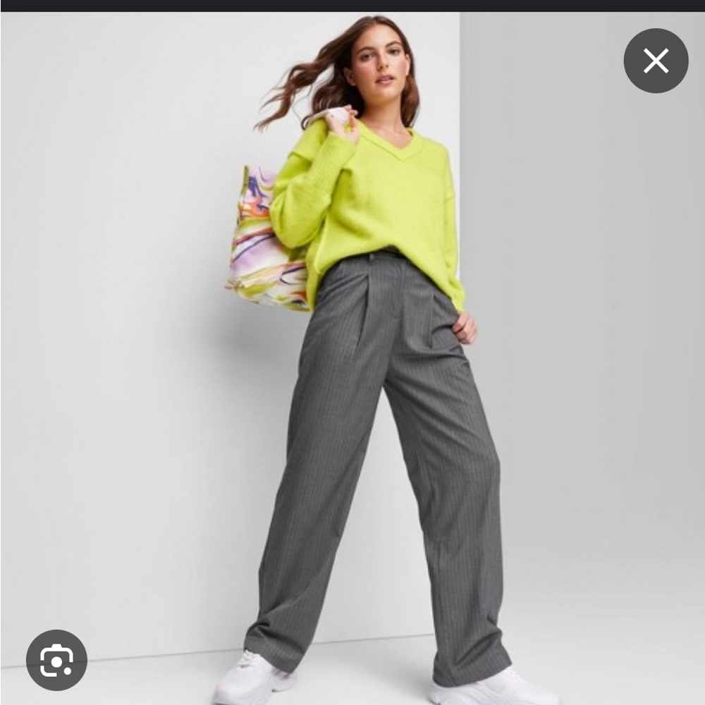 Wild Fable Pinstripe Wide Leg Pants